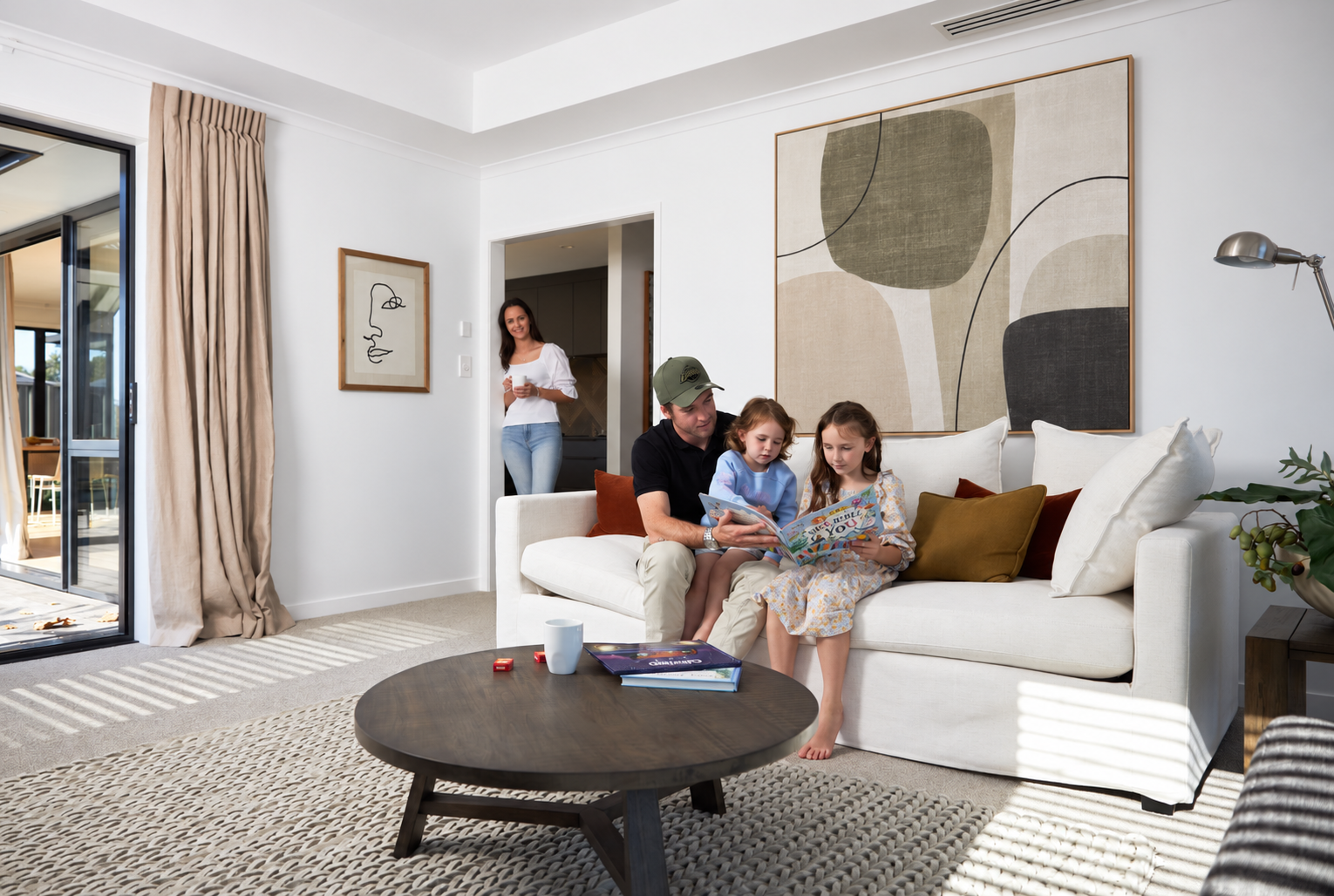 Family In The Living Room