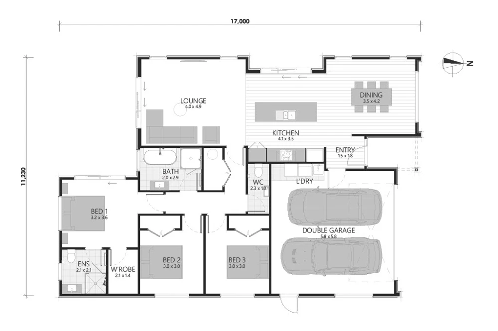Lot 203 LKD105334 Floor Plan R2