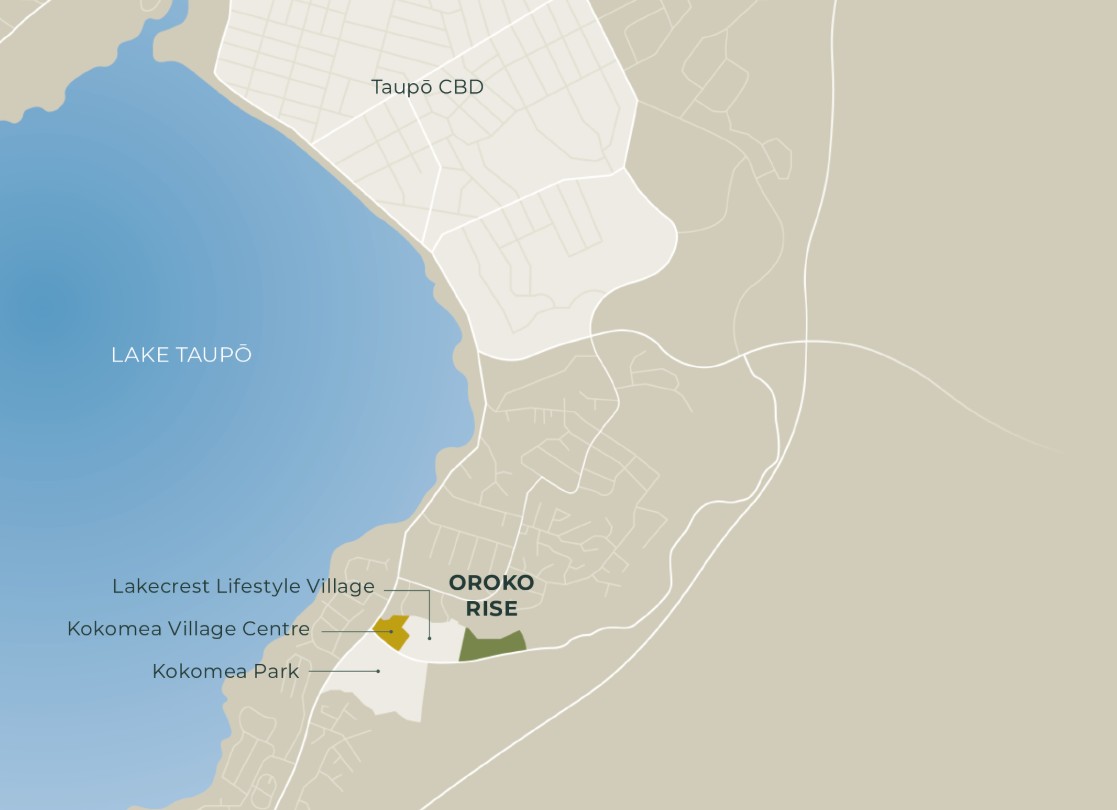 Oroko Rise Location Map