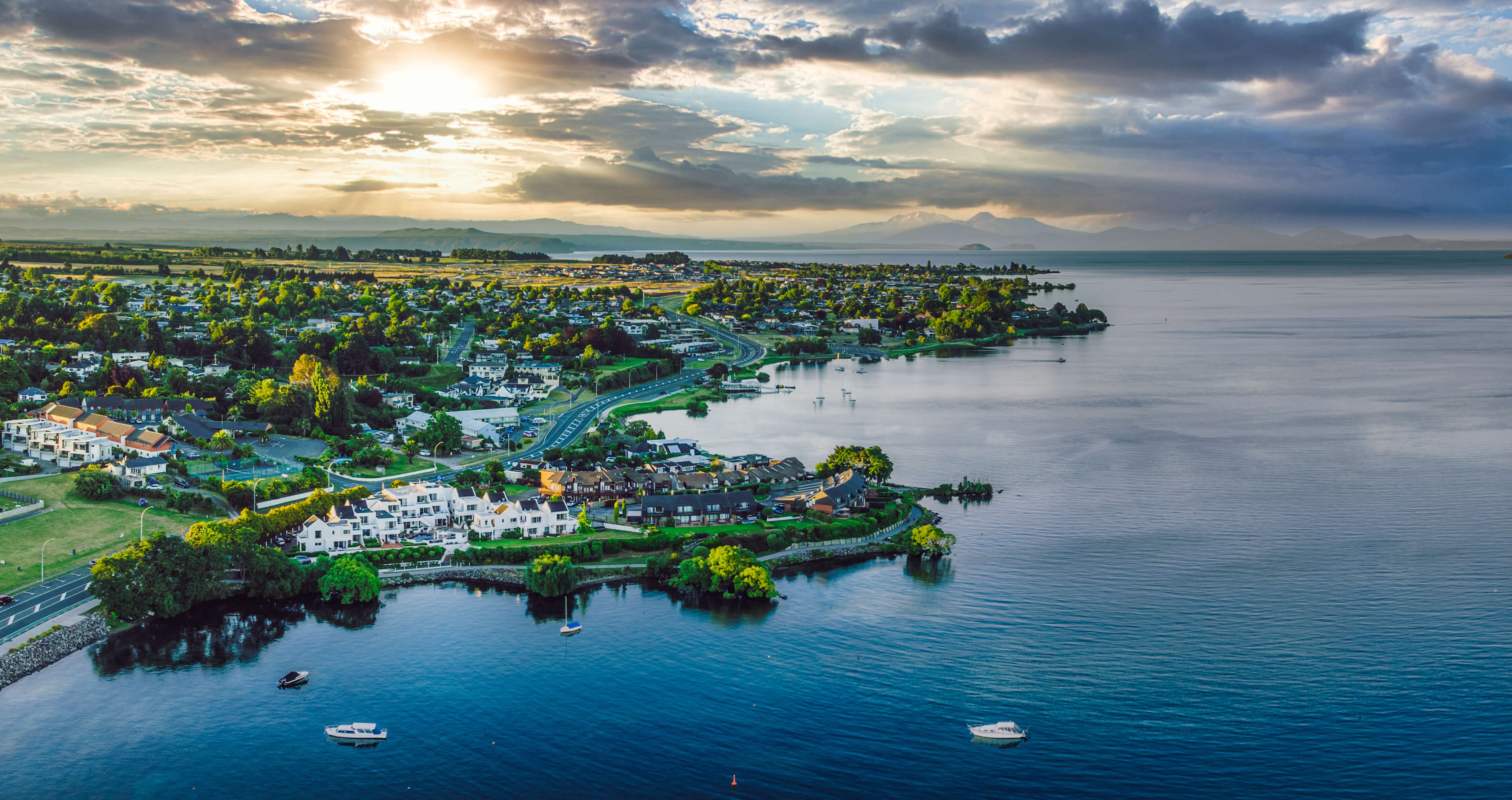 Lake Taupo Getting Around Aerial View Web