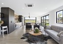 Open plan kitchen living and dining area in the Classic Builders Whangarei Showhome