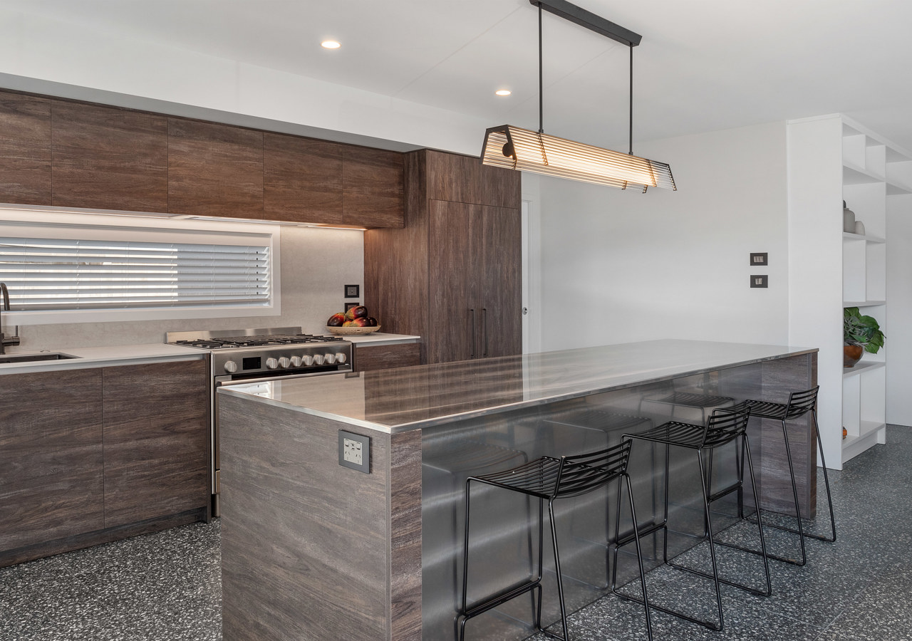 Large open plan kitchen in Classic Builders Papamoa Showhome