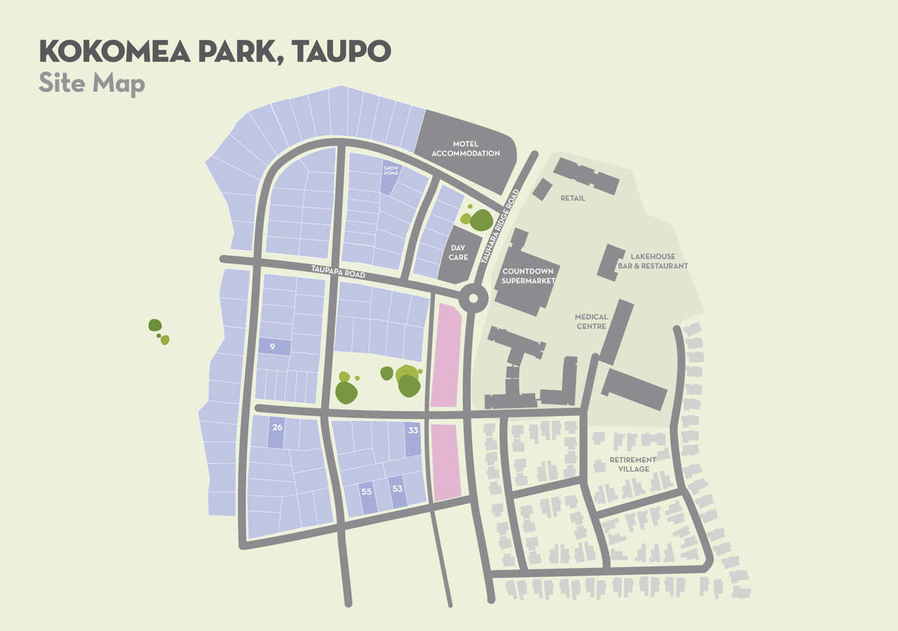 Kokomea Park Site Map Horizontal