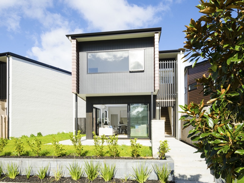 Walkway past Classic Builders Showhome at Hobsonville Point