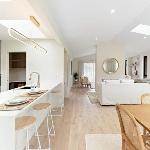 Modern Open-plan Kitchen and Living Areas Inspiration | Classic Builders