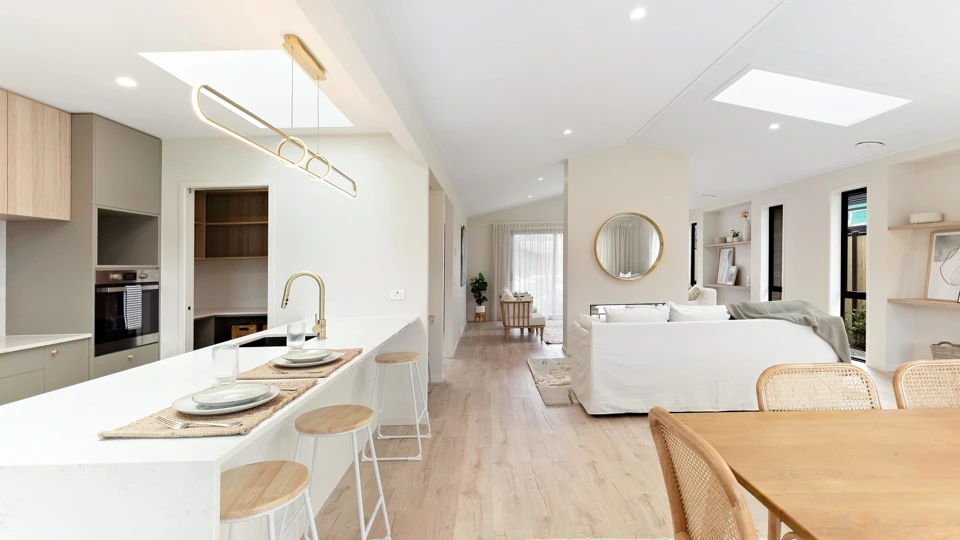 Modern Open-plan Kitchen and Living Areas Inspiration | Classic Builders