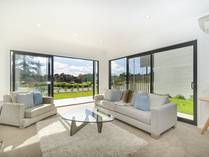 Living room at Classic Builders Showhome in Hobsonville Point