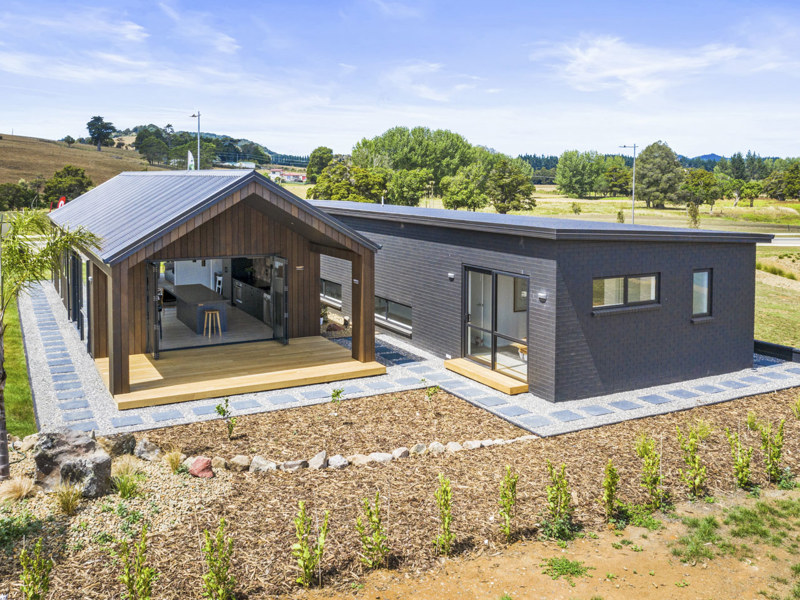 Photo showing the external cladding on the Classic Builders Whangarei Showhome