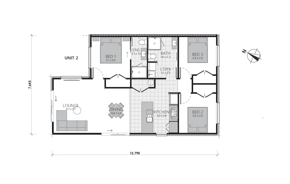 Duplex Unit 2 and 3